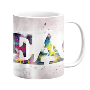 Graffiti Peace Mug Mug White Clock Canvas