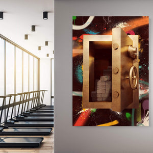 Graffiti Safe - Cash Clock Canvas