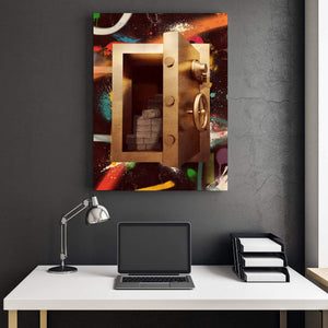 Graffiti Safe - Cash Clock Canvas