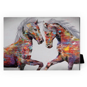 Graffiti Stallion Desktop Canvas Desktop Canvas 18 x 13cm Clock Canvas