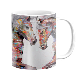 Graffiti Stallion Mug Mug White Clock Canvas