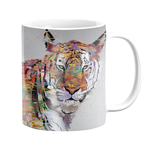 Graffiti Tiger Mug Mug White Clock Canvas