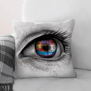 Graffiti Vision Cushion Cushion Cushion Square Clock Canvas