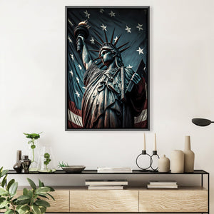 Grand Liberty Canvas Art Clock Canvas