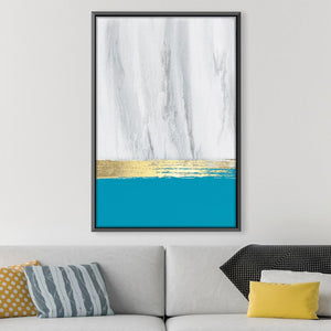 Granite Gold Canvas Art Clock Canvas