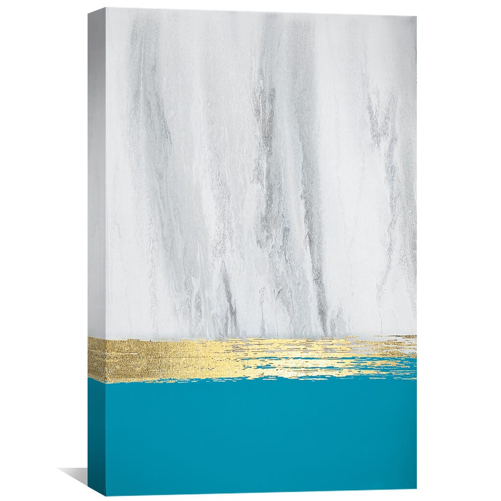 Granite Gold Canvas Art 30 x 45cm / Unframed Canvas Print Clock Canvas
