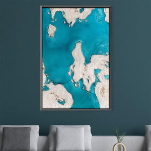 Great Barrier Reef Canvas Art Clock Canvas