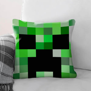 Green Block Cushion Cushion Cushion Square Clock Canvas