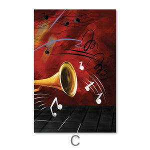 Groovy Sounds Canvas Art Clock Canvas