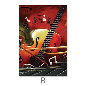 Groovy Sounds Canvas Art Clock Canvas