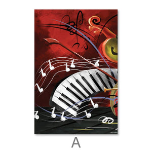 Groovy Sounds Canvas Art Clock Canvas