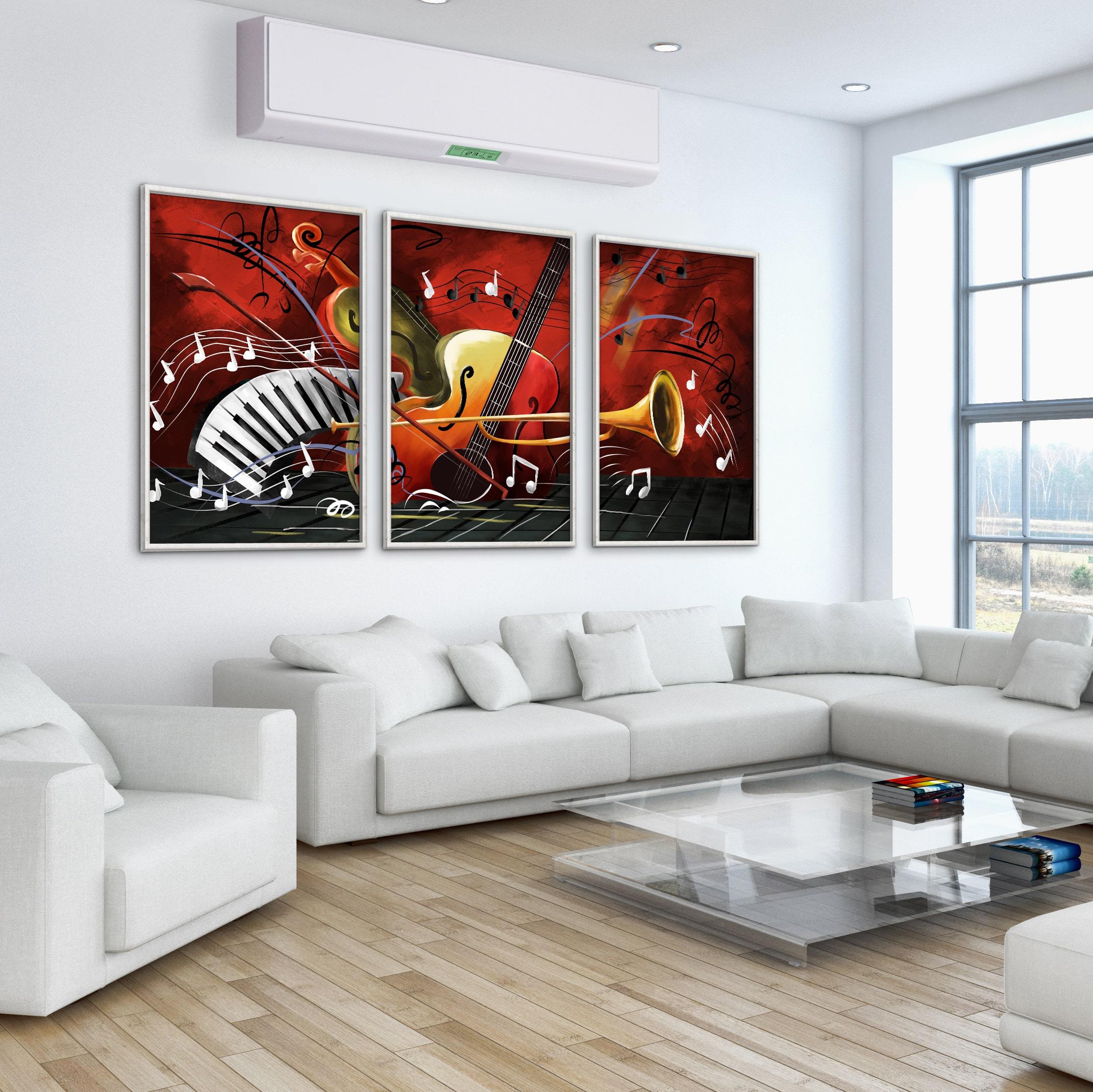 Groovy Sounds Canvas Art Clock Canvas