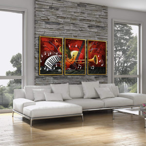 Groovy Sounds Canvas Art Clock Canvas