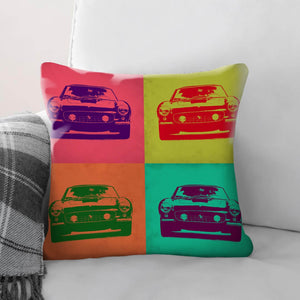 Groovy Speed Demon Cushion Cushion Cushion Square Clock Canvas