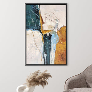 Guided Color Oil Painting Oil 30 x 45cm / Oil Painting Clock Canvas