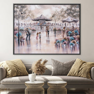 Happiness Canvas Art 45 x 30cm / Unframed Canvas Print Clock Canvas