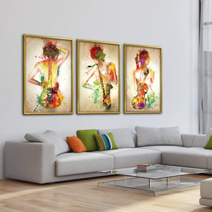 Harmonic Splash Canvas Art Clock Canvas