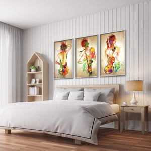 Harmonic Splash Canvas Art Clock Canvas