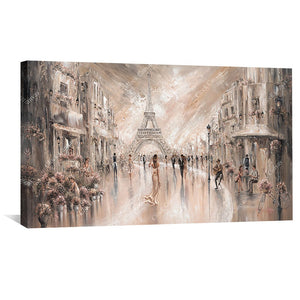 Harmony, Paris Flair Canvas Art Clock Canvas