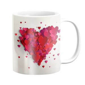 Heart Layers Mug Mug White Clock Canvas