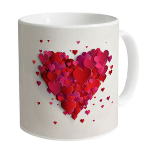 Heart Layers Mug Mug White Clock Canvas
