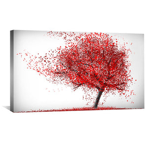 Hearts in the Wind Canvas Art Clock Canvas