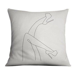 Heels In The Air A Cushion Cushion 45 x 45cm Clock Canvas