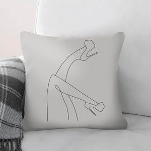 Heels In The Air A Cushion Cushion 45 x 45cm Clock Canvas