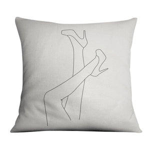 Heels In The Air B Cushion Cushion 45 x 45cm Clock Canvas