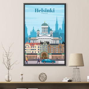 Helsinki Canvas - Studio 324 Art Clock Canvas