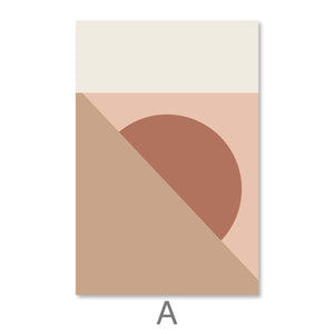 Hidden Shapes Canvas Art A / 30 x 45cm / Unframed Canvas Print Clock Canvas