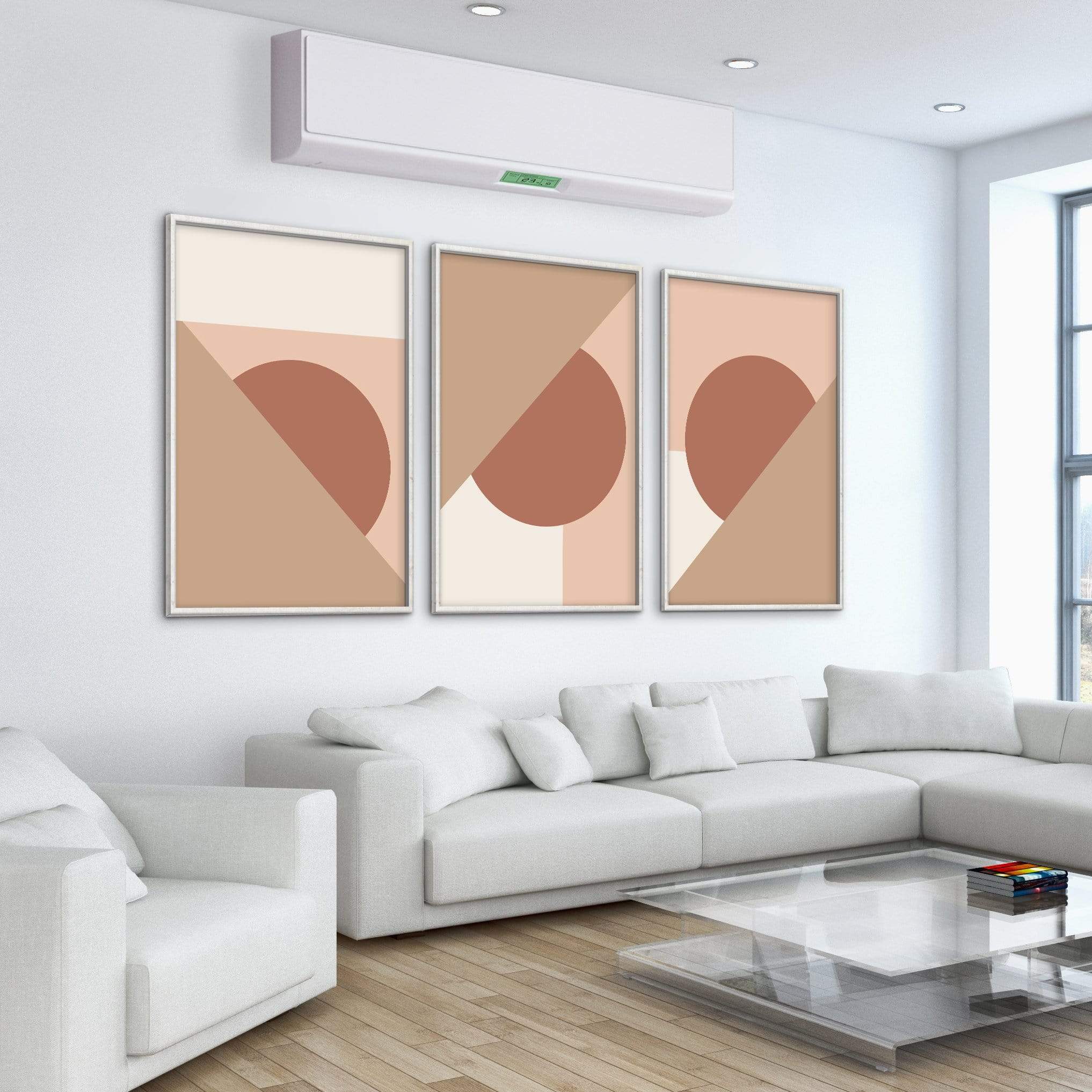 Hidden Shapes Canvas Art Clock Canvas