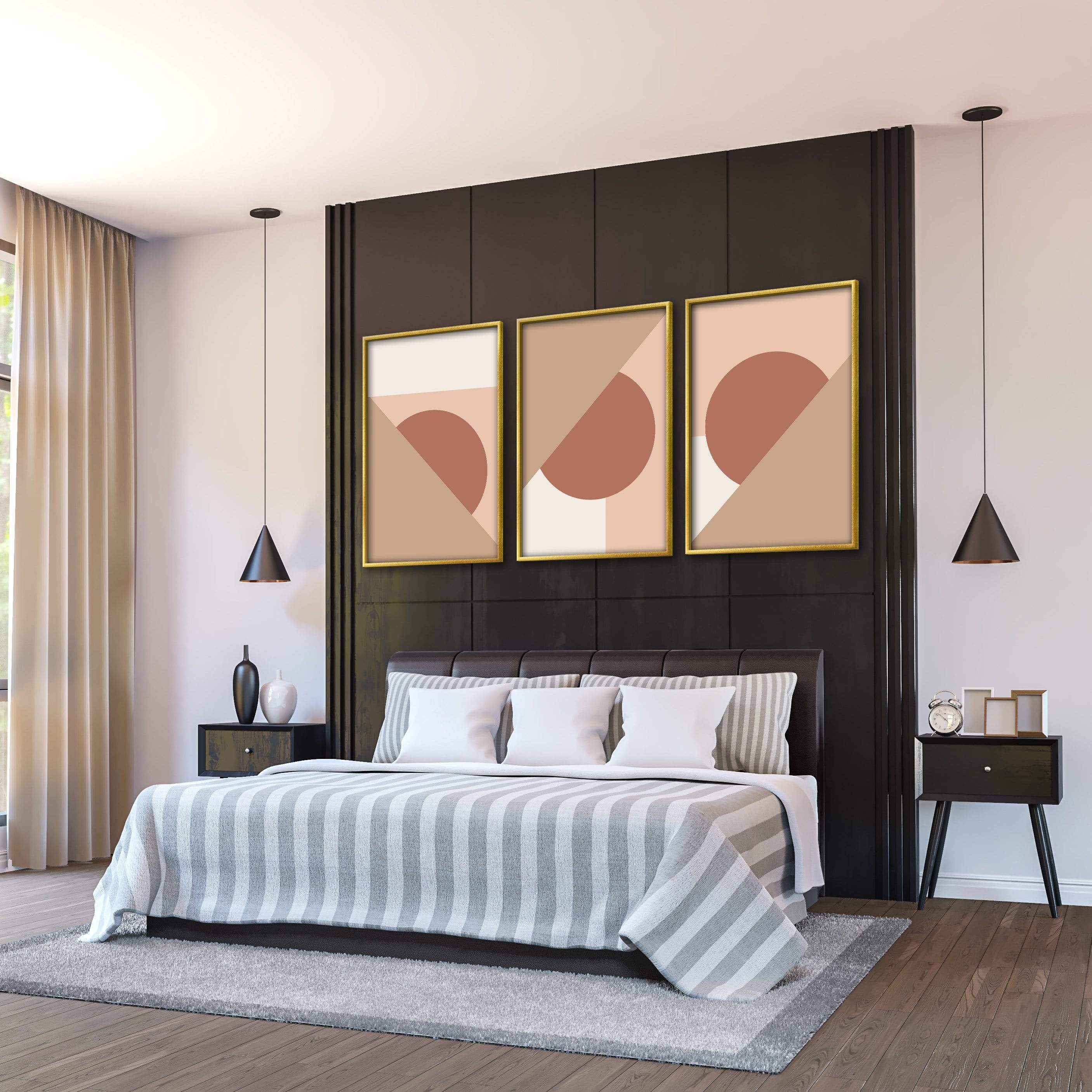 Hidden Shapes Canvas Art Clock Canvas