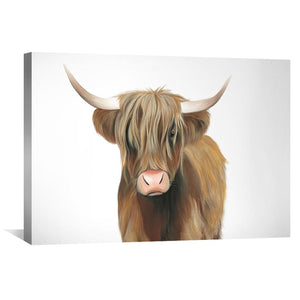 Highland Cattle Canvas Art Clock Canvas