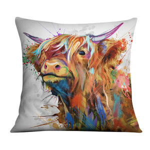 Highland Cow of Colors Cushion Cushion Cushion Square Clock Canvas