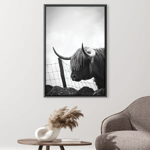 Highland Crossing Canvas Art 30 x 45cm / Unframed Canvas Print Clock Canvas