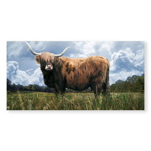 Highland Field Canvas Art Clock Canvas