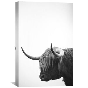 Highland Stare Canvas Art Clock Canvas