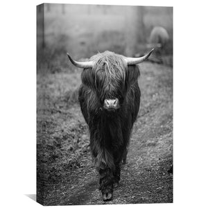 Highland Symmetry Canvas Art Clock Canvas