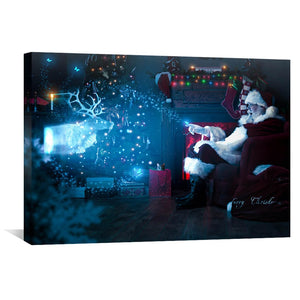 Holidays Canvas Art 45 x 30cm / Unframed Canvas Print Clock Canvas