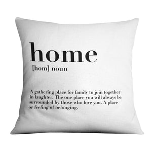 Home Family Love A Cushion Cushion Cushion Square Clock Canvas