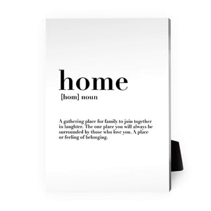 Home Family Love A Desktop Canvas Desktop Canvas 13 x 18cm Clock Canvas