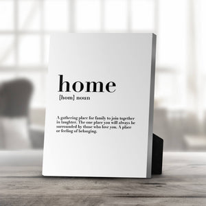 Home Family Love A Desktop Canvas Desktop Canvas 20 x 25cm Clock Canvas