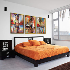 Horizon Woman Canvas Art Clock Canvas