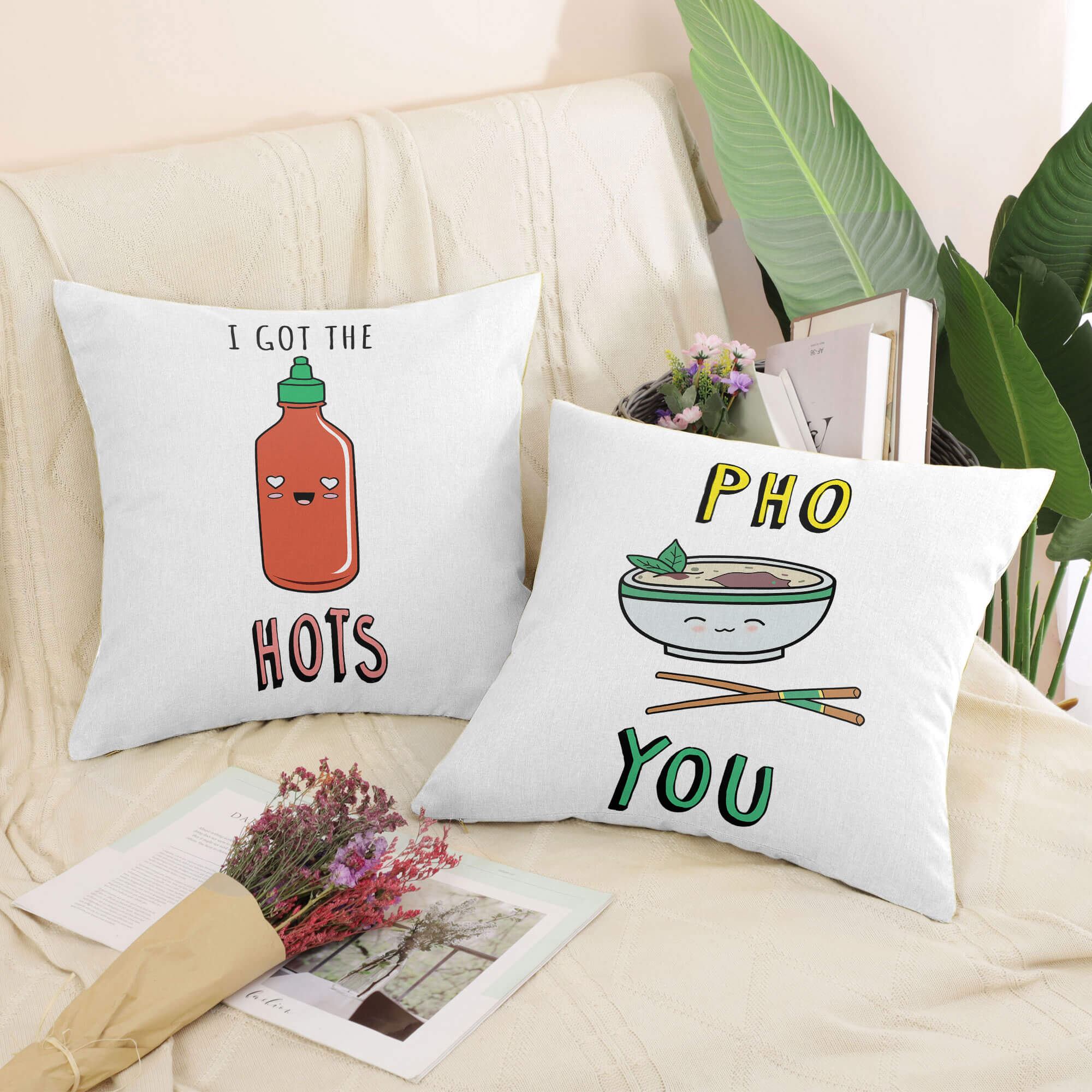 Hot Pho You Cushion Cushion Clock Canvas