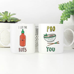 Hot Pho You Mug Mug Clock Canvas
