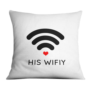 Huby & Wifey A Cushion Cushion B / 45 x 45cm Clock Canvas
