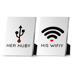 Huby & Wifey Desktop Canvas Desktop Canvas Clock Canvas