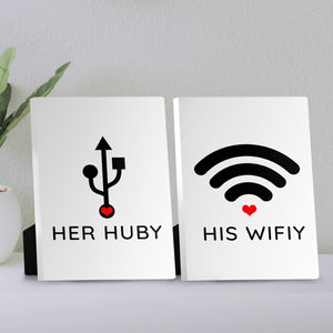 Huby & Wifey Desktop Canvas Desktop Canvas Clock Canvas