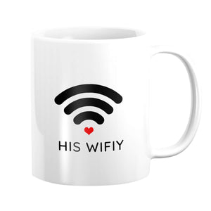 Huby & Wifey Mug Mug Clock Canvas